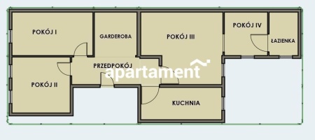 4 pokoje w kamienicy na ul.Grottgera